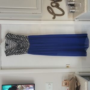 En Focus chevron maxi dress, size 8